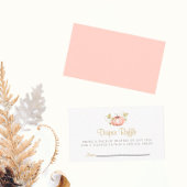 おむつラッフルベビーシャワーリトルカボチャ エンクロージャーカード