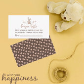 おむつラッフルベビーシャワー小さなバニー誕生日 エンクロージャーカード