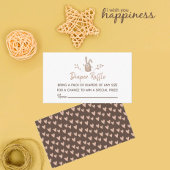 おむつラッフルベビーシャワー小さなバニー誕生日 エンクロージャーカード