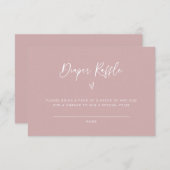 おむつラッフルベビーシャワー活動ゲームカードF201 セーブザデート (正面/裏面)