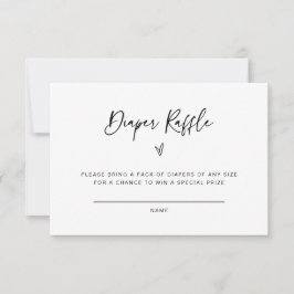 おむつラッフルベビーシャワー活動ゲームカードF201 セーブザデート