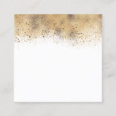 おむつラッフルベビーシャワー スクエア名刺 (裏面)