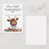 おむつラッフルベビーハイランドカウイースターバニー エンクロージャーカード (正面/裏面)