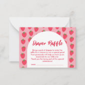 おむつラッフルベリースイーツベビーかわいいフラットノートカード ノートカード (正面)