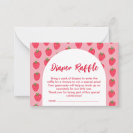 おむつラッフルベリースイーツベビーかわいいフラットノートカード ノートカード