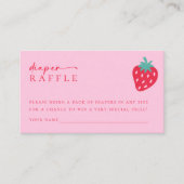 おむつラッフルベリースイートベビーシャワー エンクロージャーカード (正面)