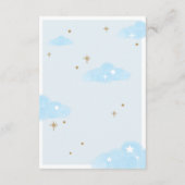 おむつラッフルホットエアバルーンテディベアブルー エンクロージャーカード (裏面)