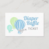 おむつラッフルホットエアバルーンベビーシャワー事業 名刺 (裏面)