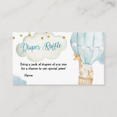 おむつラッフルホットエアバルーン動物 エンクロージャーカード (正面)