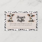 おむつラッフルホーリーカウツツインベビーシャワー エンクロージャーカード (正面)