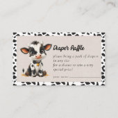 おむつラッフルホーリーカウベビーシャワー エンクロージャーカード (正面)