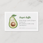 おむつラッフルホーリーグアカモールキュートベビーシャワー エンクロージャーカード (正面)