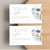 おむつラッフルボホほこりっぽい青い春野花 エンクロージャーカード