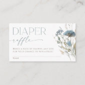 おむつラッフルボホほこりっぽい青い春野花 エンクロージャーカード (正面)