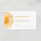 おむつラッフルボホウォーター色あなたが私の太陽の光である エンクロージャーカード (正面)