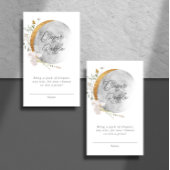 おむつラッフルボホフローラムーンベビーシャワー エンクロージャーカード