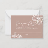 おむつラッフルボホベビーシャワーカード ノートカード (正面)