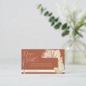 おむつラッフルボホーブラコッタベビーシャワー エンクロージャーカード (スタンド正面)