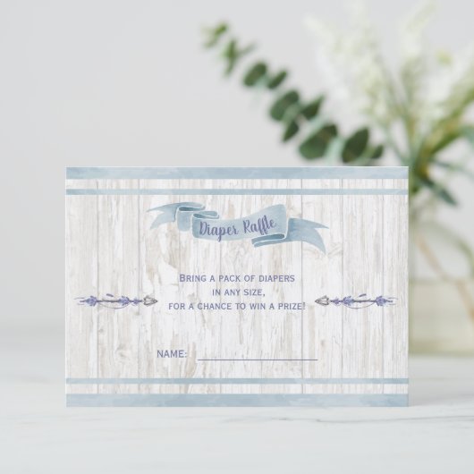 おむつラッフルボーイ赤ちゃんブルーボホアローズ エンクロージャーカード (スタンド正面)