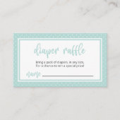 おむつラッフルミ男女兼用ントグリーンボホ エンクロージャーカード (正面)