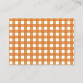 おむつラッフルモダン秋カボチャ赤ちゃんシャワー エンクロージャーカード (裏面)