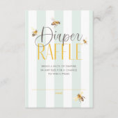 おむつラッフルモミーへビーニュートラルベビーシャワー エンクロージャーカード (正面)