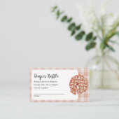 おむつラッフルリトルかわいこちゃんパイ赤ちゃんシャワー エンクロージャーカード (スタンド正面)