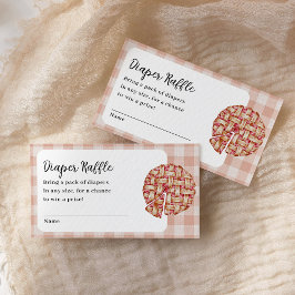 おむつラッフルリトルかわいこちゃんパイ赤ちゃんシャワー エンクロージャーカード