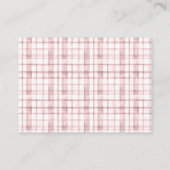 おむつラッフルリトルカボチャ女の子秋ベビーシャワー エンクロージャーカード (裏面)