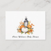 おむつラッフルリトルカボチャ秋秋 エンクロージャーカード (裏面)