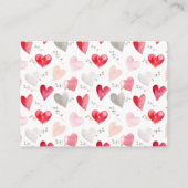 おむつラッフルリトルスイートベビーシャワー エンクロージャーカード (裏面)