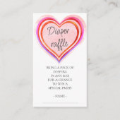 おむつラッフルリトルスイートベビーシャワー エンクロージャーカード (正面)