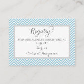 おむつラッフルレジストリエレファントボーイ赤ちゃんシャワー エンクロージャーカード (裏面)