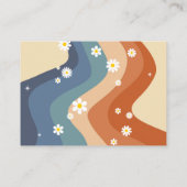 おむつラッフルレトロレインボーヒッピーデイジー エンクロージャーカード (裏面)