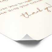 おむつラッフルワイルドフラワーテラコッタベビーシャワー フォトプリント            (角)