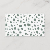 おむつラッフルワイルドワン動物園の動物ベビーシャワー エンクロージャーカード (裏面)