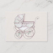 おむつラッフルヴィンテージキャリッジアイボリーピンクジンガム エンクロージャーカード (裏面)