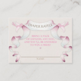 おむつラッフルヴィンテージキャリッジアイボリーピンクジンガム エンクロージャーカード