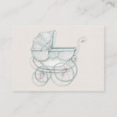 おむつラッフルヴィンテージキャリッジアイボリーミントジンガム エンクロージャーカード (裏面)