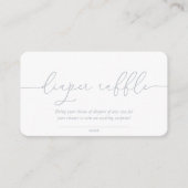 おむつラッフル両面ベビーシャワー エンクロージャーカード (正面)