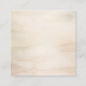 おむつラッフル乾燥パームベビーシャワー スクエア名刺 (裏面)