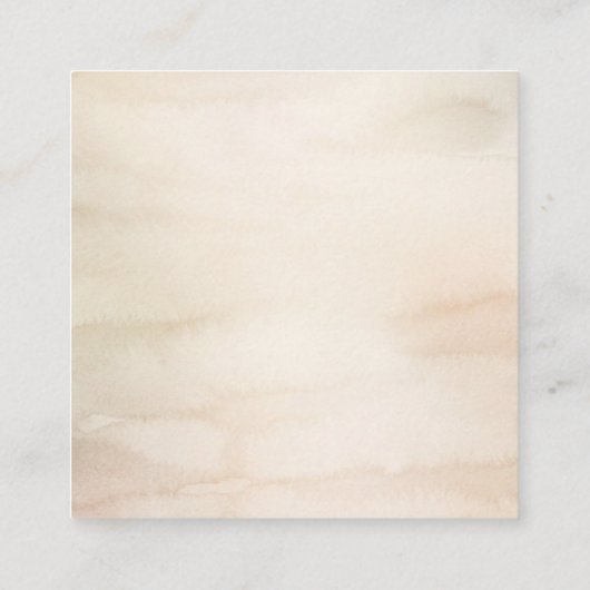 おむつラッフル乾燥パームベビーシャワー スクエア名刺 (裏面)