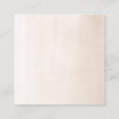 おむつラッフル乾燥熱帯草ベビーシャワー スクエア名刺 (裏面)