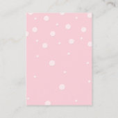 おむつラッフル付きベビーシャワーチケット エンクロージャーカード (裏面)