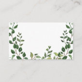 おむつラッフル付き赤ちゃんシャワーベビーカード エンクロージャーカード (裏面)