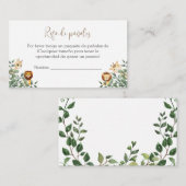 おむつラッフル付き赤ちゃんシャワーベビーカード エンクロージャーカード (正面/裏面)