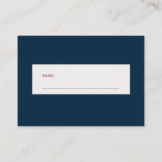 おむつラッフル冬の海軍の赤ちゃんシャワー挿入カード エンクロージャーカード (裏面)