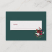 おむつラッフル冬の牡丹の赤ちゃんシャワーインサートカード エンクロージャーカード (裏面)