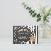 おむつラッフル冬の赤ちゃんシャワー挿入カード エンクロージャーカード (スタンド正面)