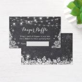 おむつラッフル冬の雪の結晶ストリングライトレース (デスク)